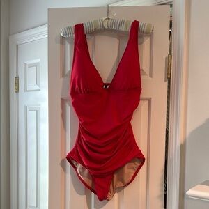 Red One-Piece Swimsuit